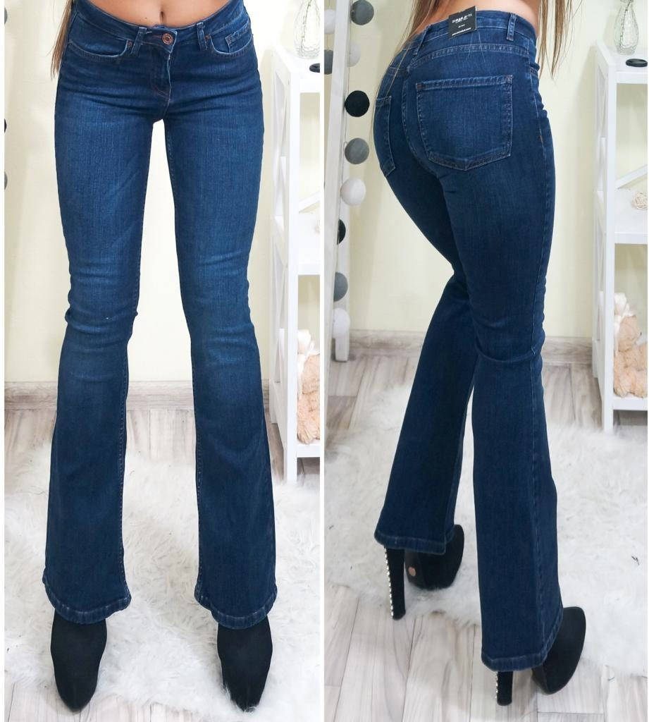 

Джинсы клеш женские модные весна-лето 2021