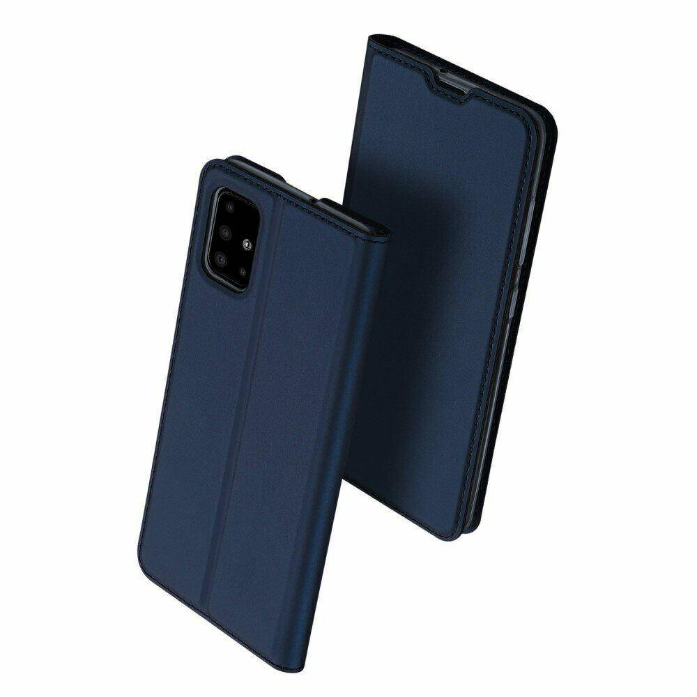

Чехол книжка с магнитом для Samsung Galaxy A51 Синий