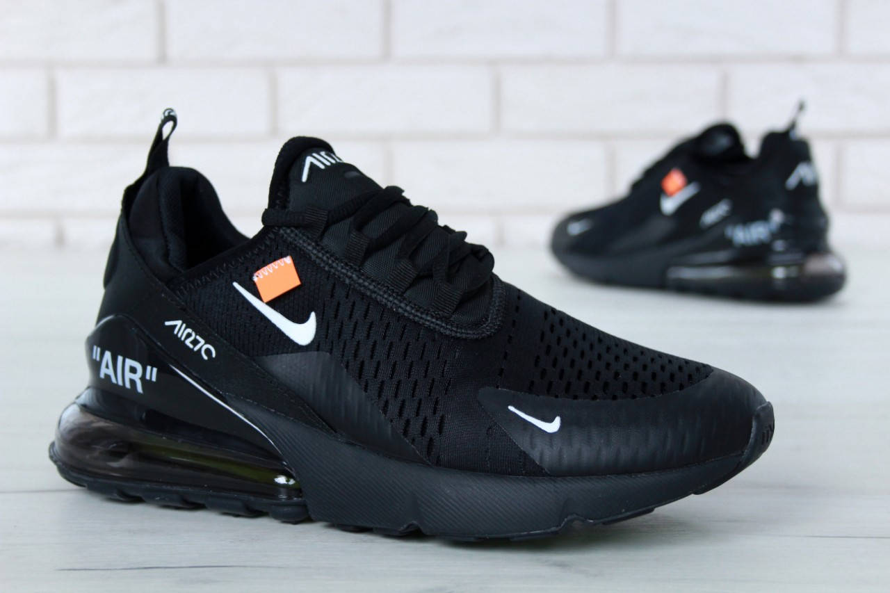 

Летние мужские кроссовки Nike Air Max 270 x Off White Black (Черный) 43