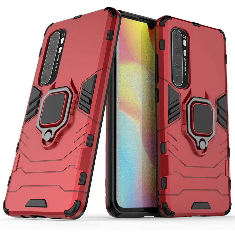 

Чехол-накладка Ricco Black Panther Armor для Xiaomi Mi Note 10 Lite красный