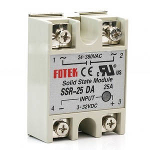 

Твердотельное реле однофазное SSR-25DA 25А выход 24-380В