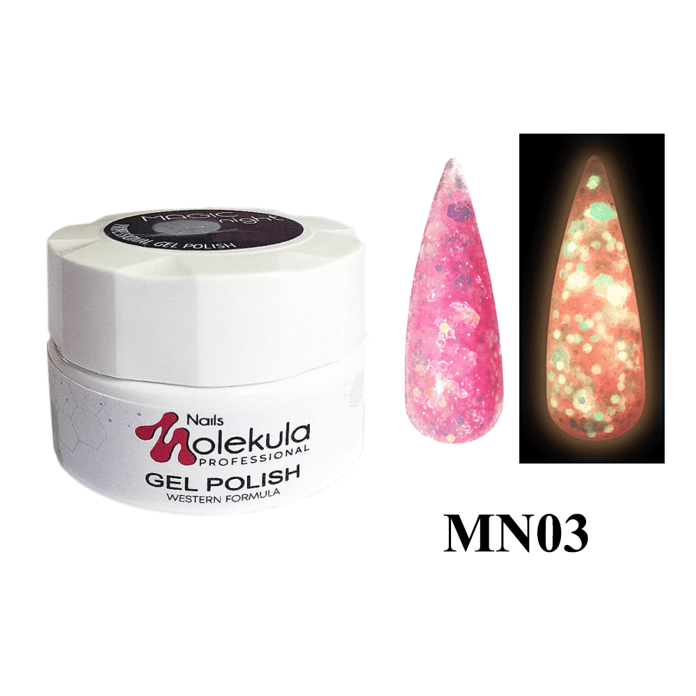 

Гель-лак Molekula MAGIC night №03 светящийся в темноте 5 мл