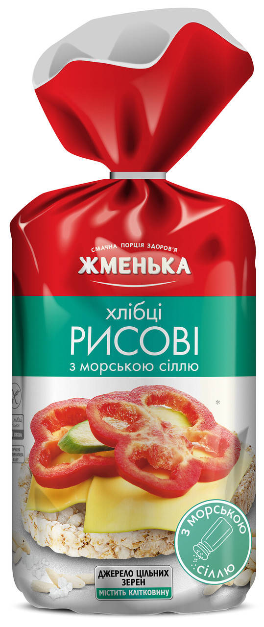 

Хлебцы рисовые с морской солью Жменька 100 г