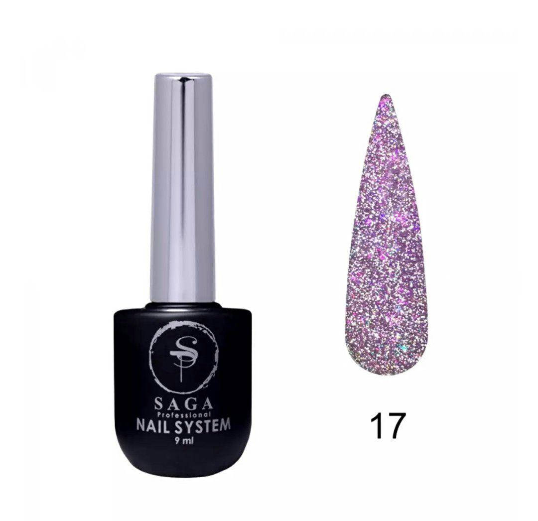 

Гель-лак светоотражающий Saga Professional Fiery gel №17, 8мл