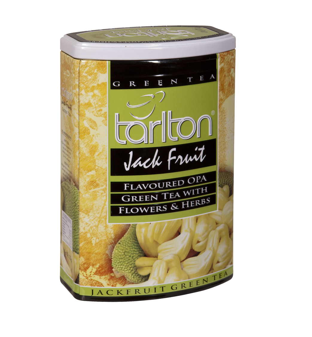 

Чай зеленый листовой Тарлтон Jack Fruit c ароматом джекфрут и бутонами роз 200 г ж/б