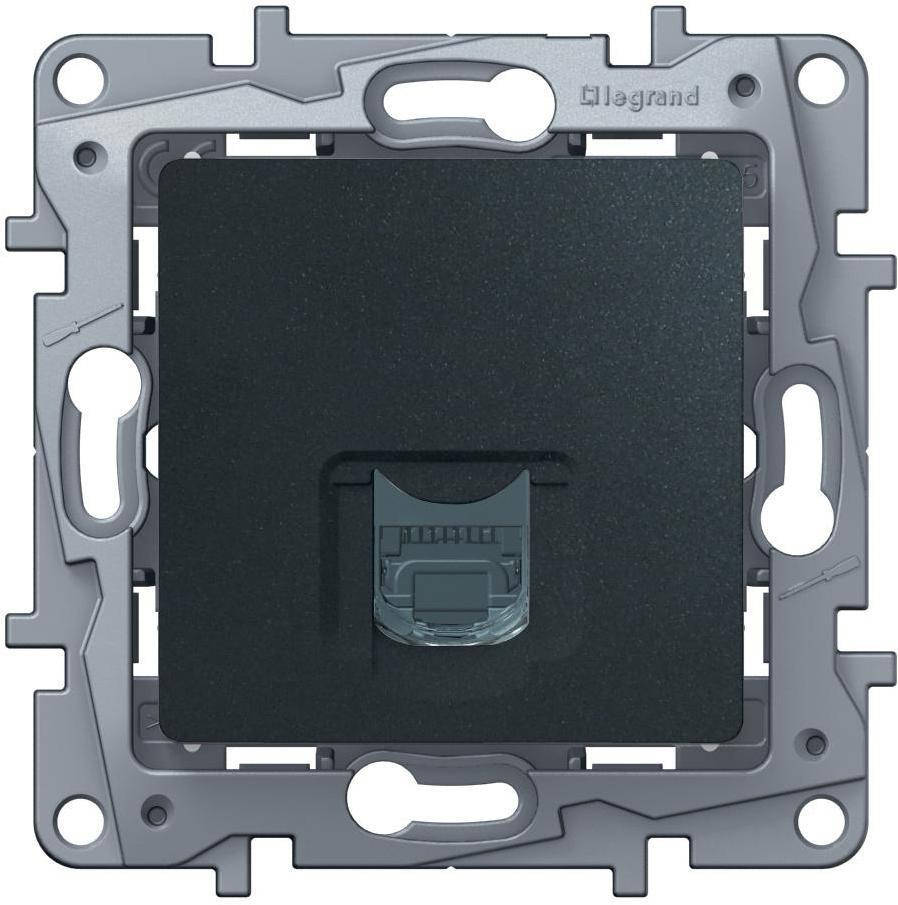 

Розетка Legrand Etika, RJ45, UTP, cat 5e, антрацит (672641)