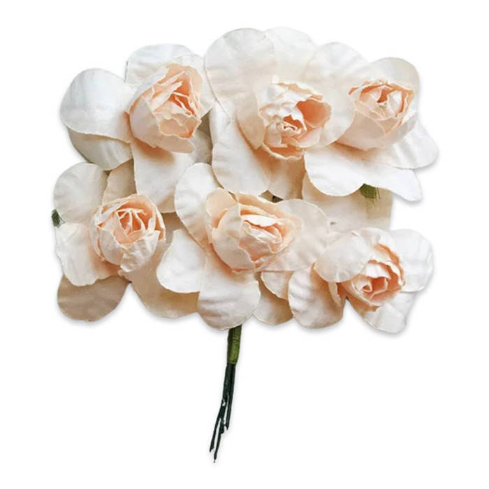 

Цветы из бумаги (KW006), персиковый