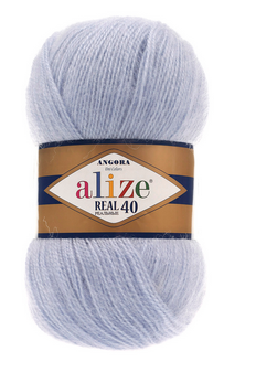 

Пряжа Angora Real 40 - 51, Голубой