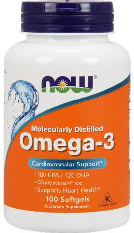 

Omega-3 NOW, 100 капсул