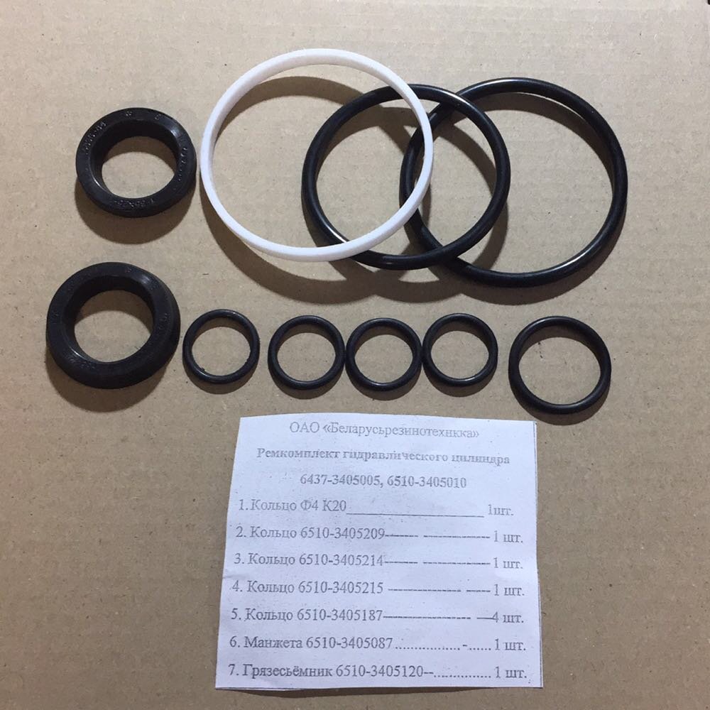 

Ремкомплект ГУР КрАЗ 6437 оригинал (с фторопла. кольцом) 6437-3405010-РК1