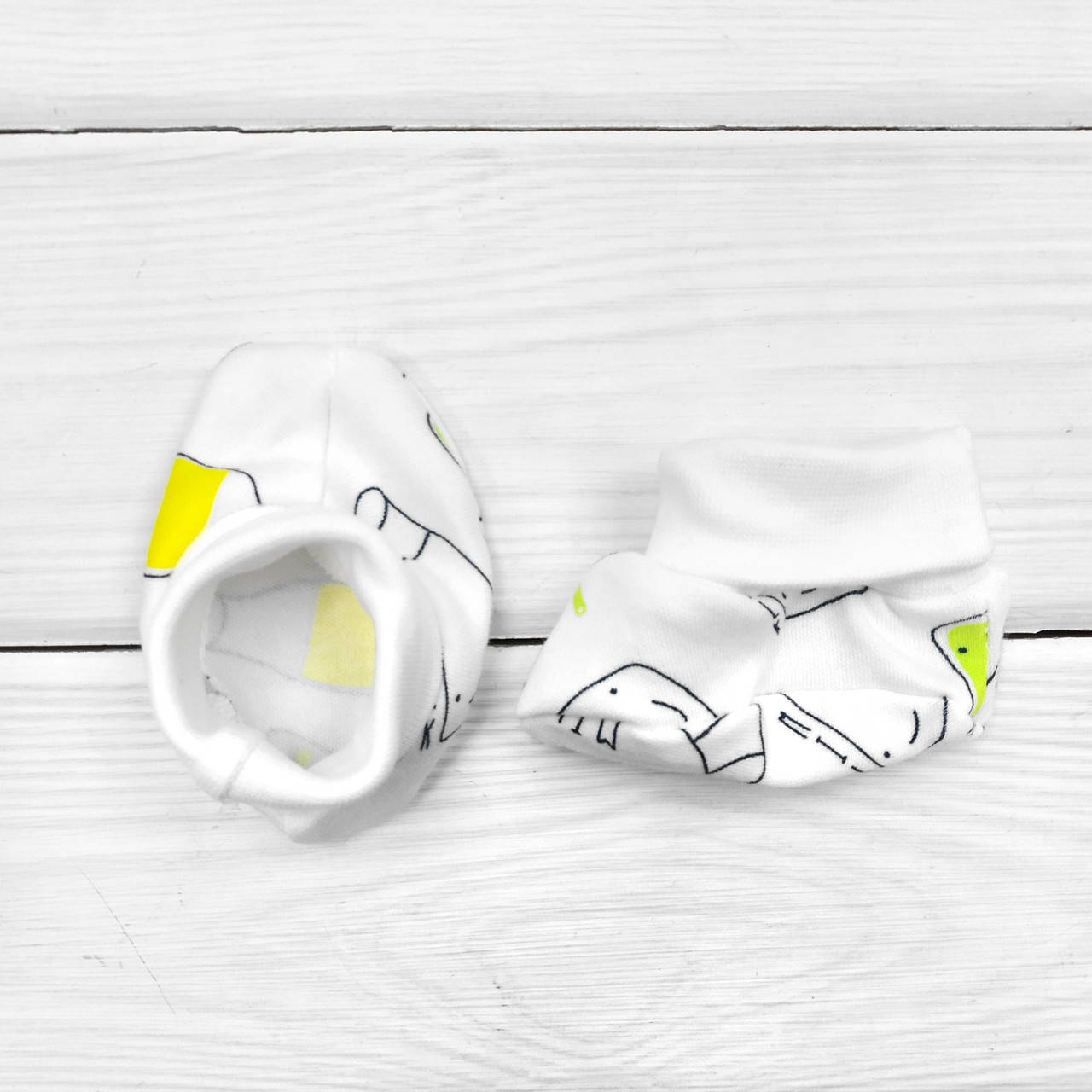 

Пинетки Malena Milk молочно-желтые для новорожденных, Желтый