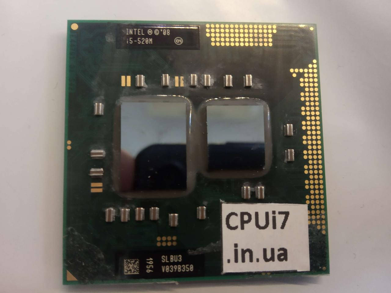 

Процессор для ноутбука Intel Core i5-520M SLBNB/SLBU3 2.40GHz/3M/35W Socket G1