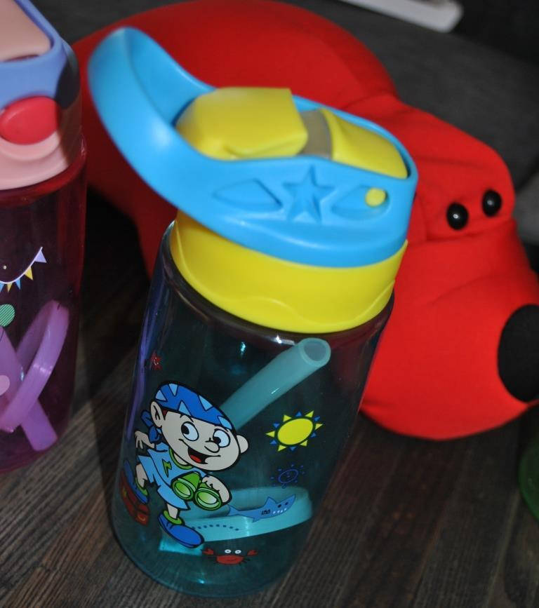 

Пластиковая бутылка детская Baby bottle LB 400 с трубочкой 500мл, Черный
