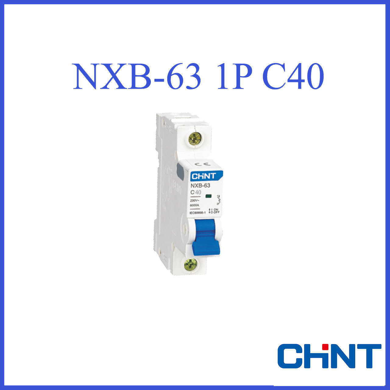 

Автоматический выключатель Chint 40A 1P NXB-63