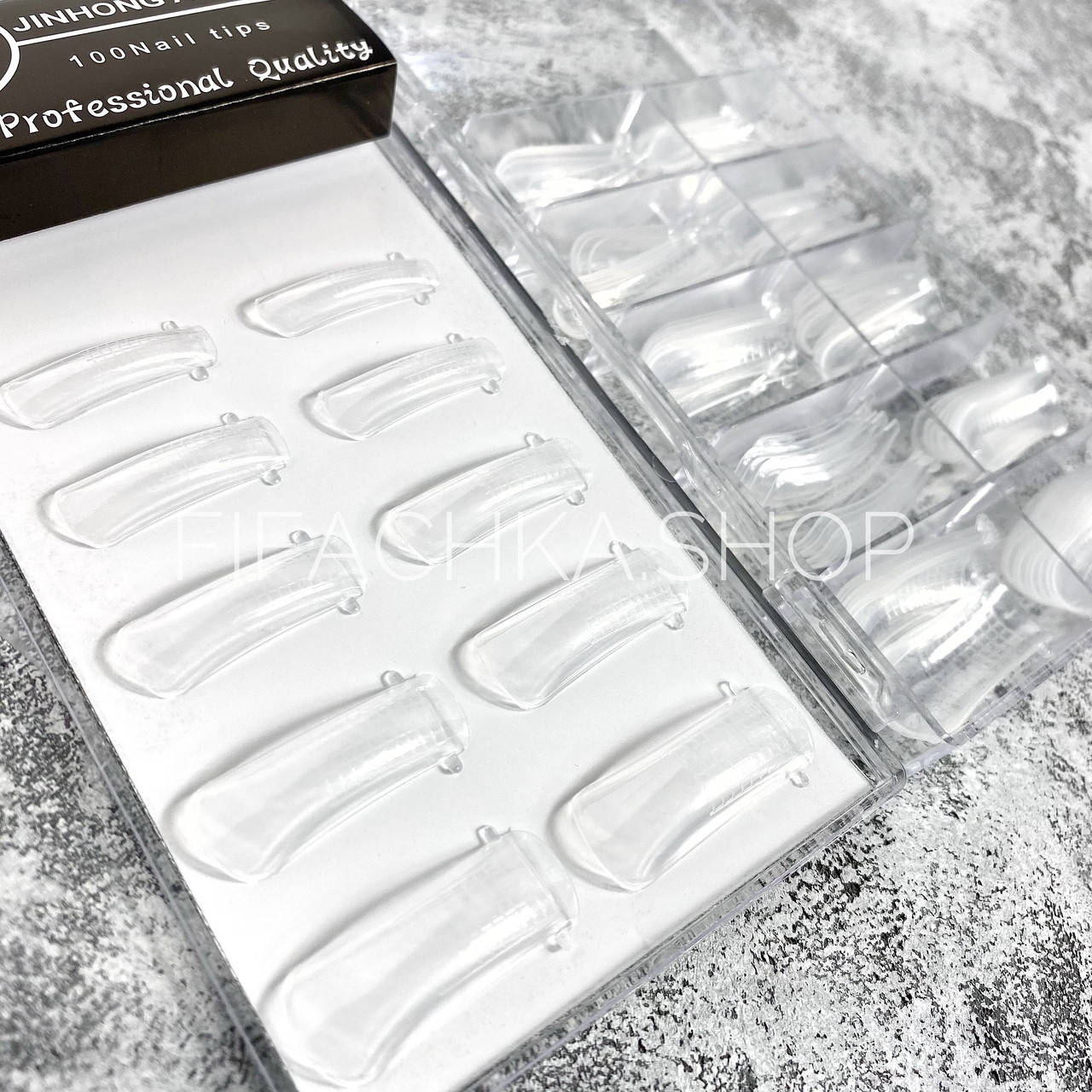 

Верхние формы для наращивания ногтей полигелем/акрилгелем, многоразовые 100 шт, Прозрачный