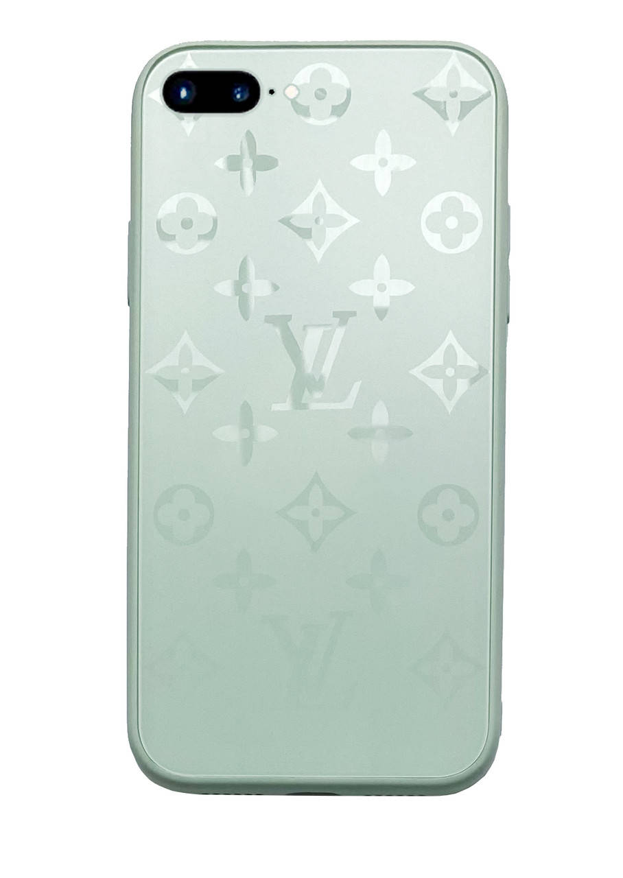 

Чехол стеклянный Glass Case Louis Vuitton Луи Витон для iPhone 7 Plus (01) Turquoise мятный, Бирюзовый