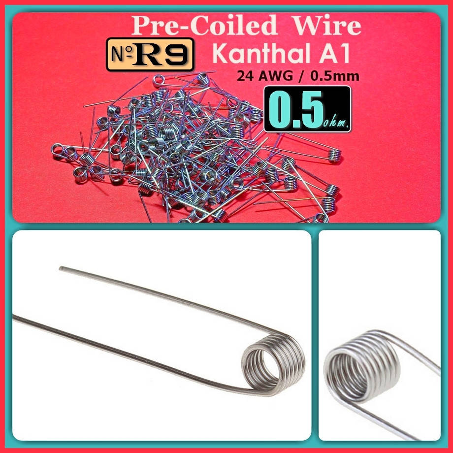 

R9 Преднамотанная спираль 0.5ohm.. Kanthal A1.
