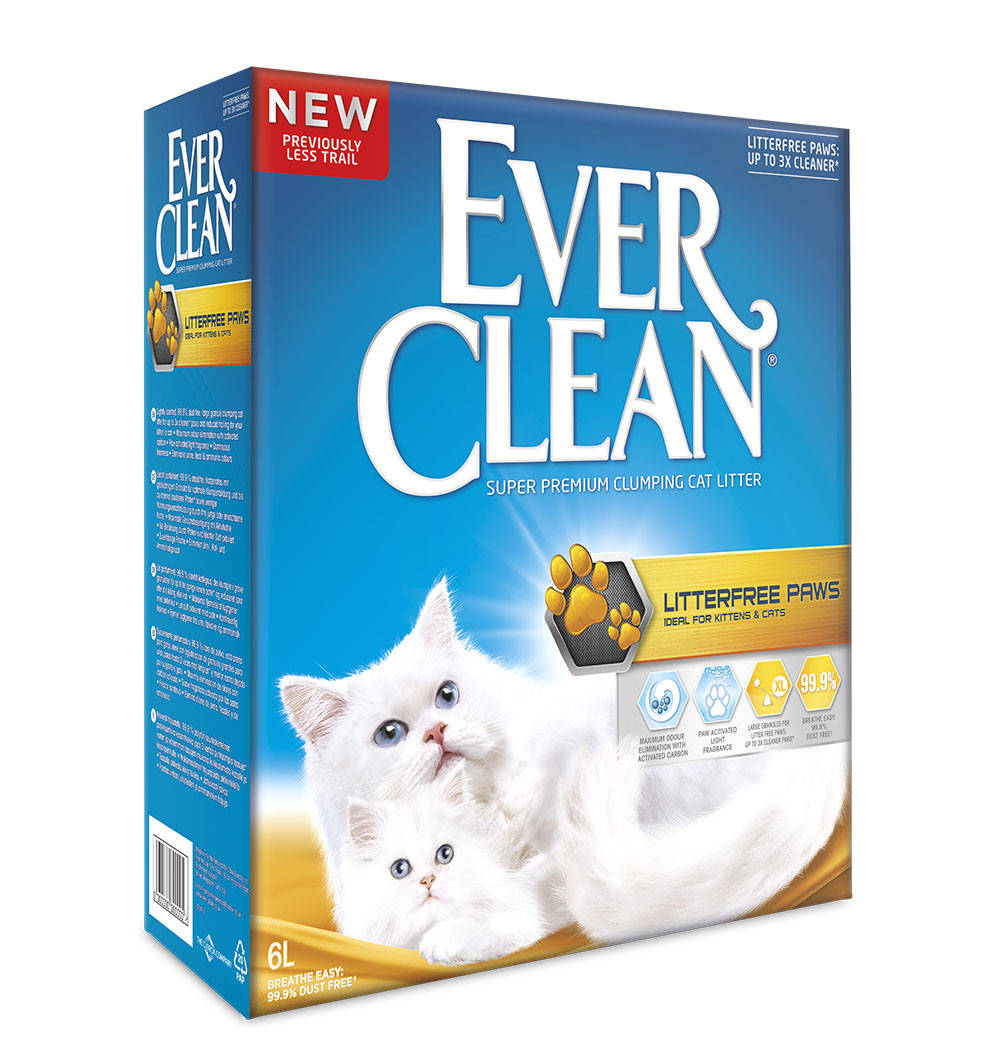 

Ever Clean Litter free Paws комкующийся для идеально чистых лап - 6л