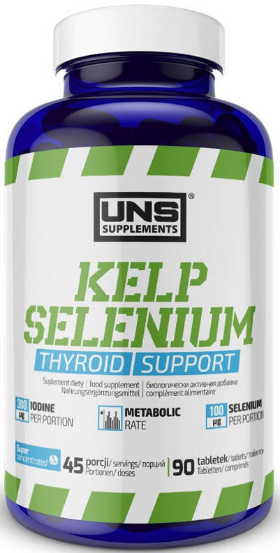 

Поддержка щитовидной железы UNS - KELP Selenium (90 таблеток)