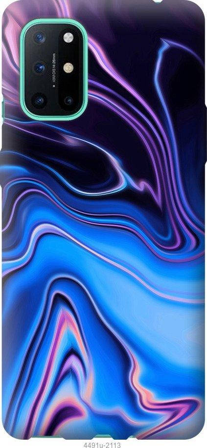 

Чехол на OnePlus 8T Узор воды "4491u-2113-4966", Красный