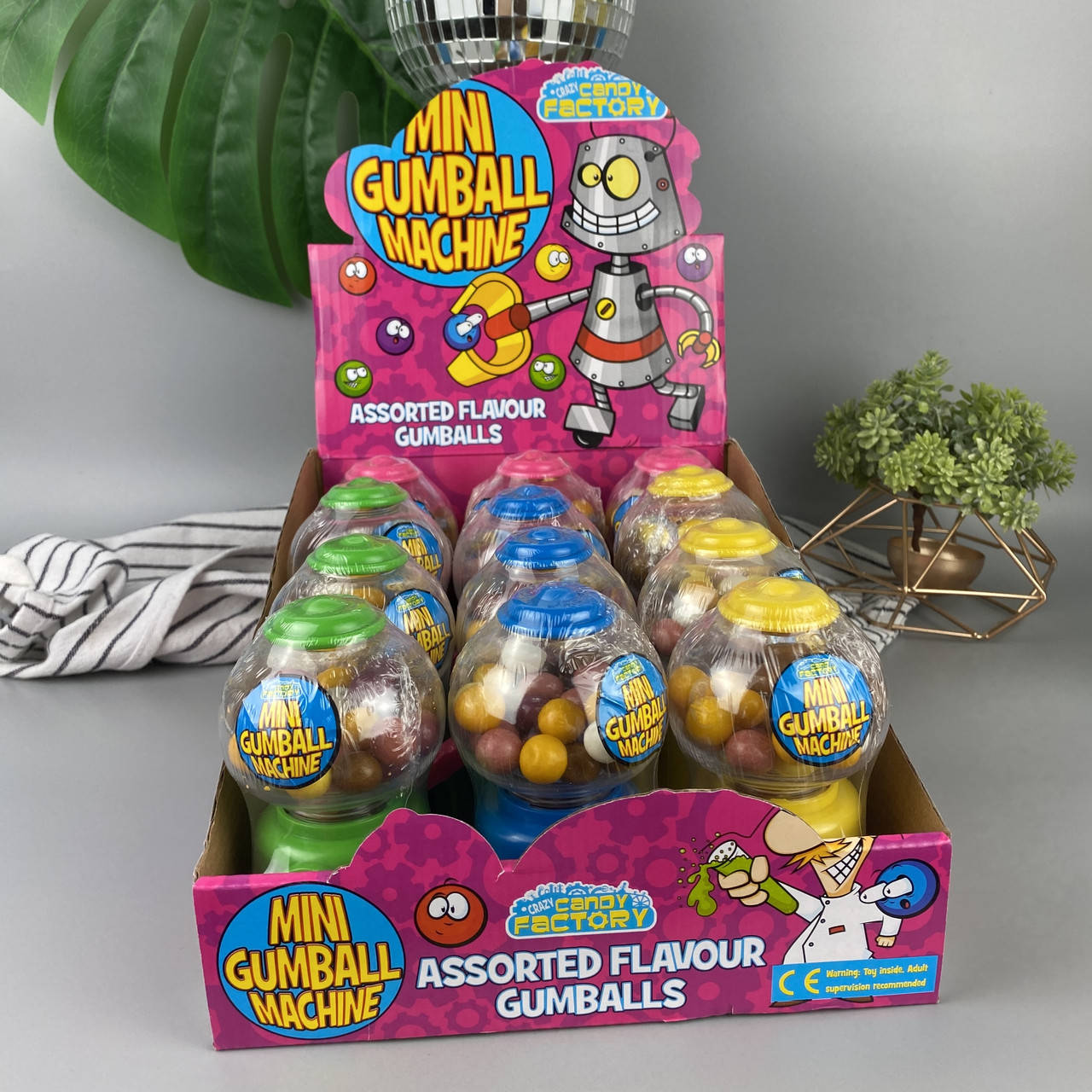 

Игрушка аппарат для конфет со жвачками Candy Factory Gum Ball Machines 35 г