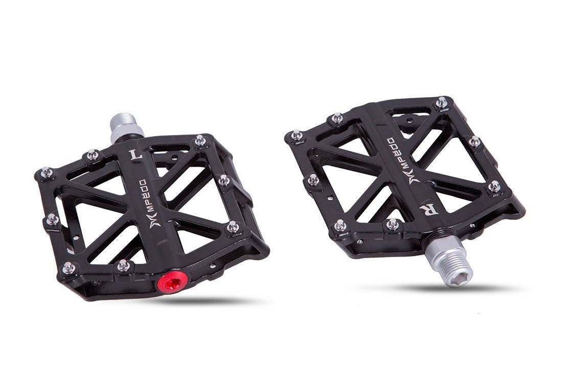 

Педали на велосипед MPEDA AL-10 широкая платформа сменные шипы промышленный подшипник