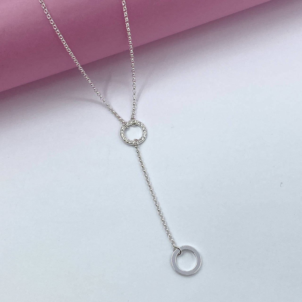 

Цепочка серебряная " Шапард" с подвесом из камушка.