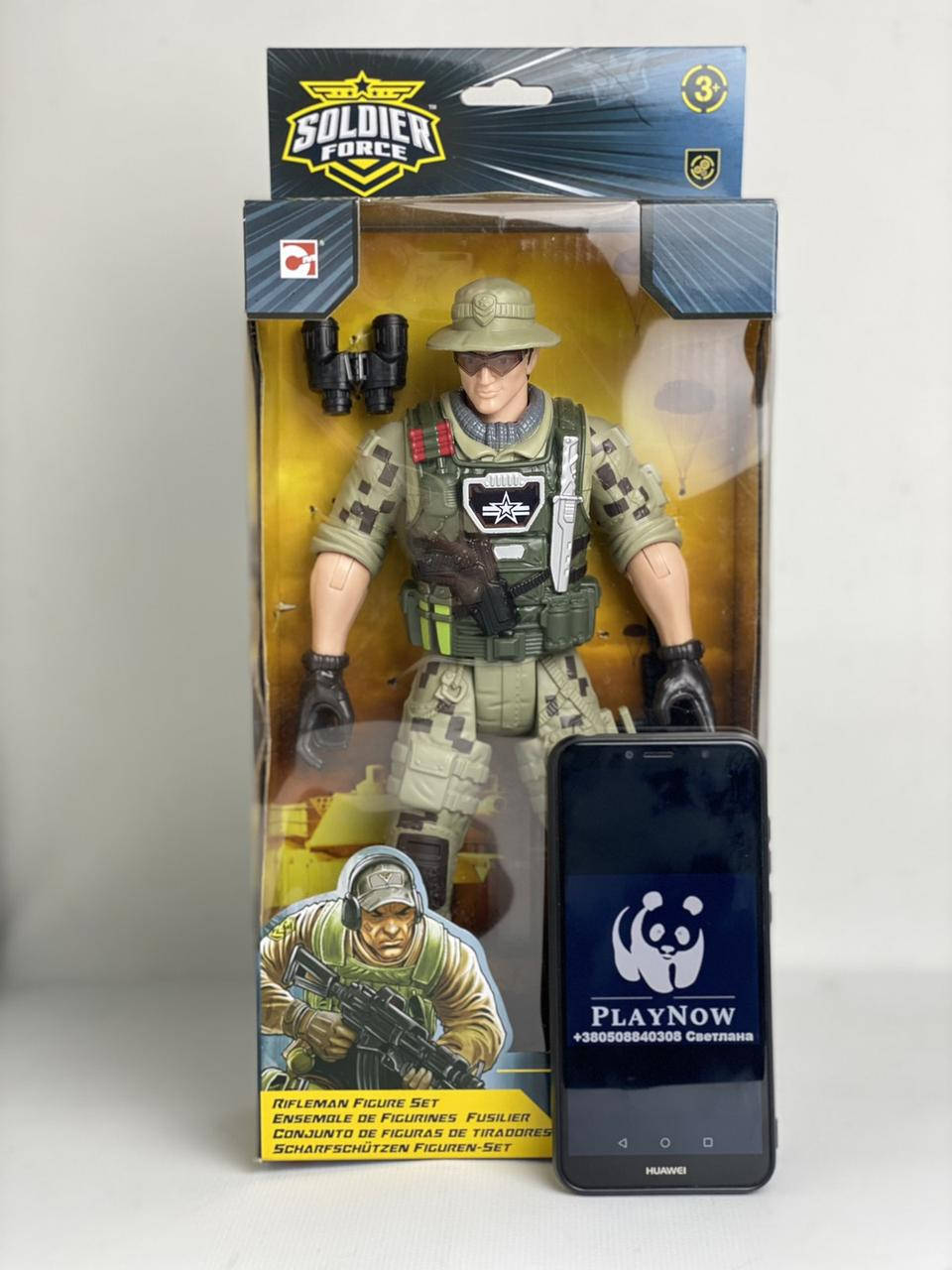

Детский набор, игровая фигурка Chap Mei Soldier force Стрелок Большой солдат 32 см