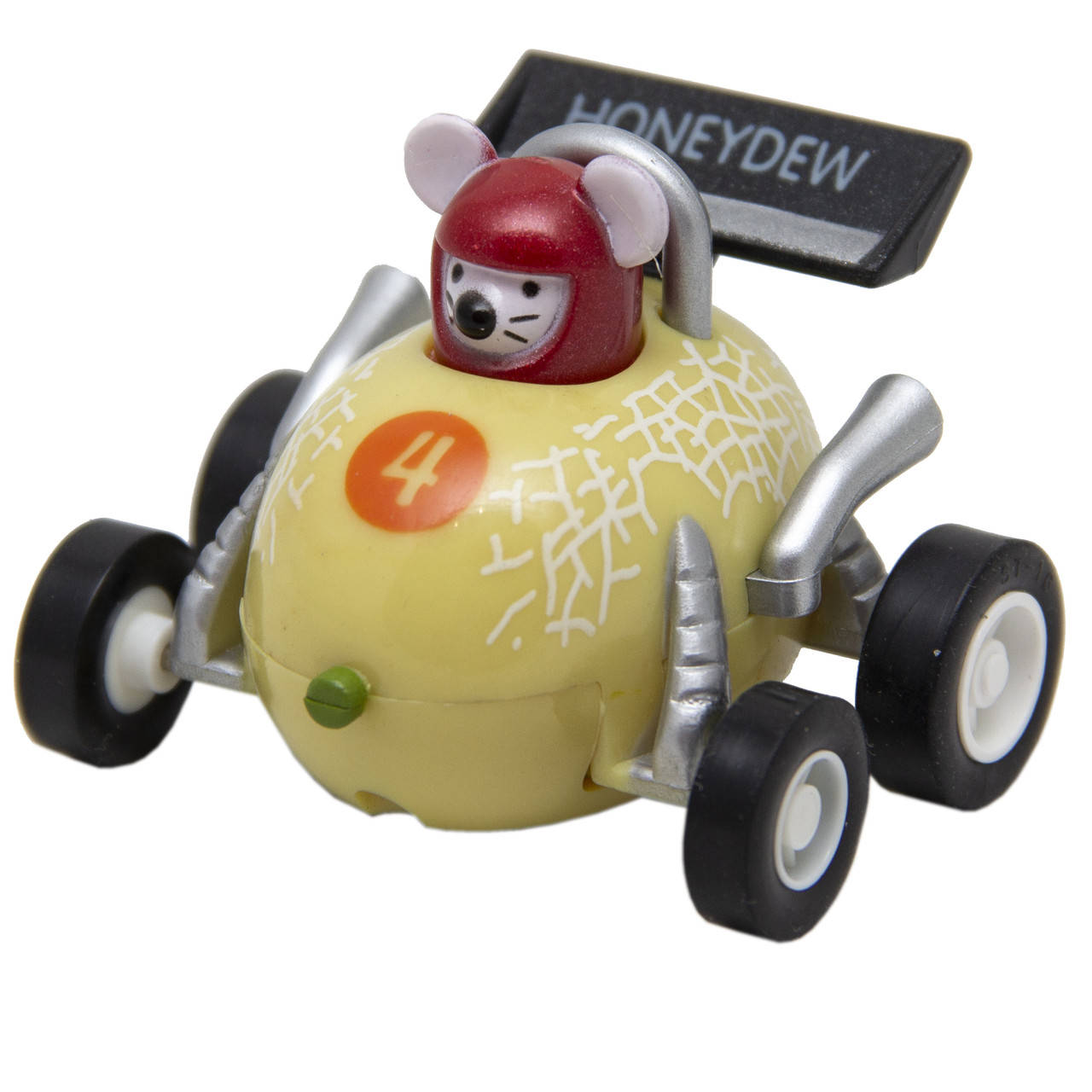 

Игрушка инерционная мышонок-гонщик, машинка в дыне 4,5 см, пластик (MR-12C-11), Желтый