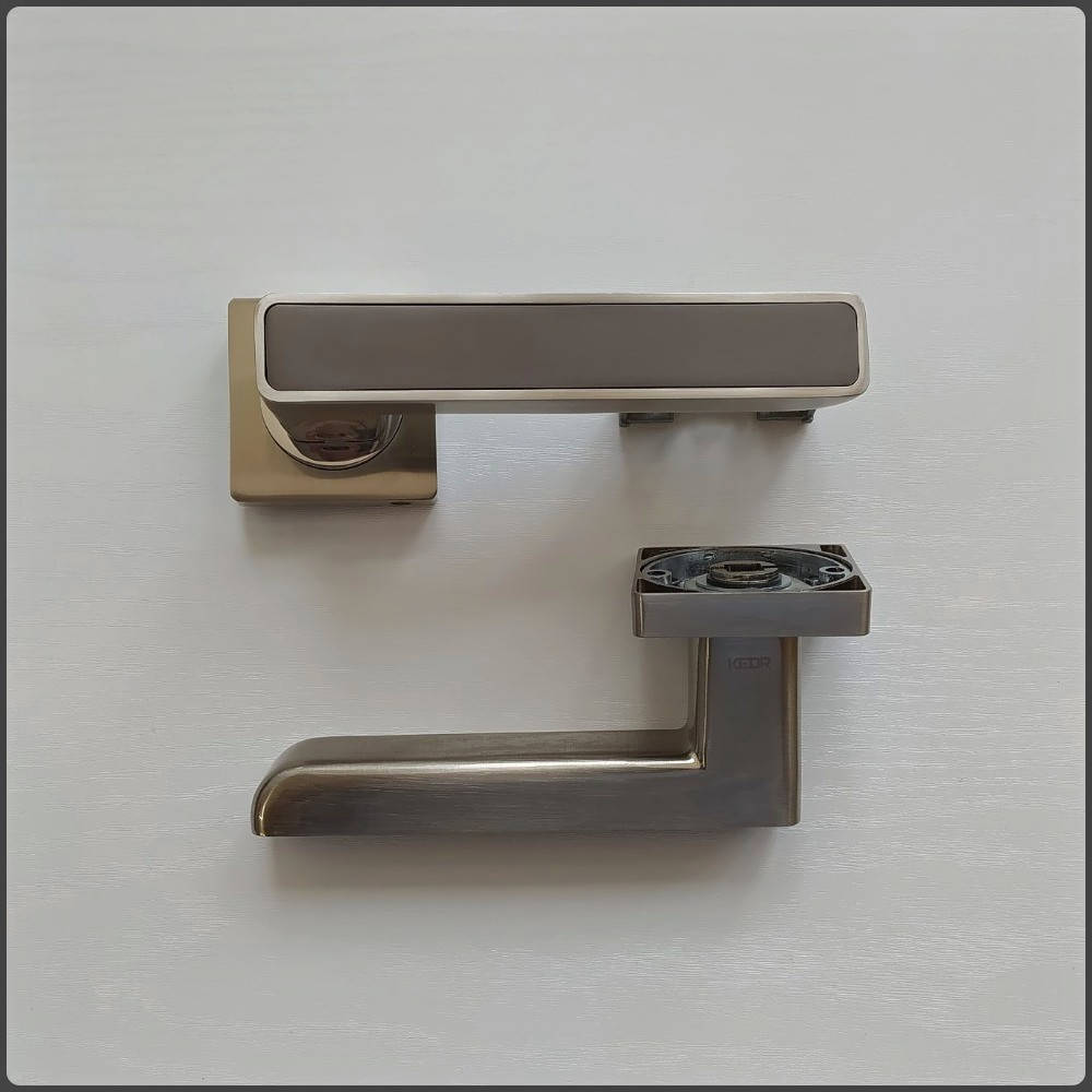 

Дверная ручка KEDR R 08.820-AL-SN/GR-GRAFFITE, Матовый никель