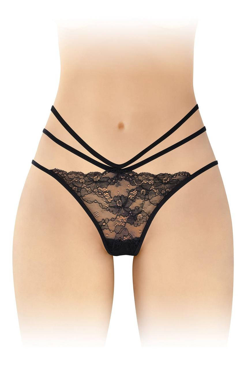

Трусики с открытой попкой Fashion Secret Nadia Black | Puls69, Черный