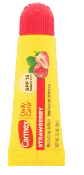 

Carmex, Бальзам для губ Daily Care, клубника, SPF 15
