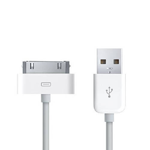 

USB кабель Apple iPhone 4, 1м білий (Foxconn), Белый