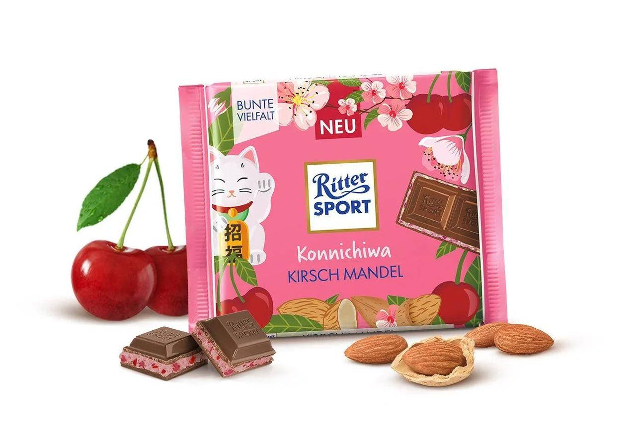 

Шоколадка Ritter Sport Konnichiwa Kirsch Mandel 100 g