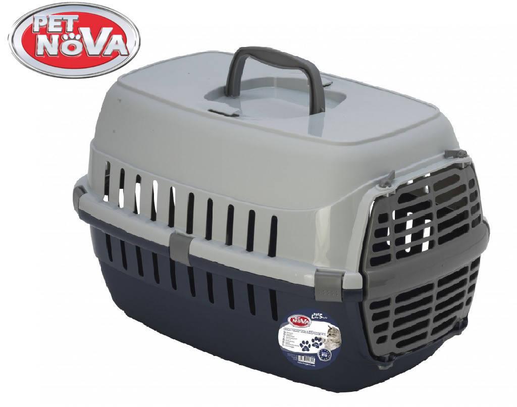 

Контейнер-переноска для кошек Pet Nova Comfortrans 48.5х32.3х30.1 см синий
