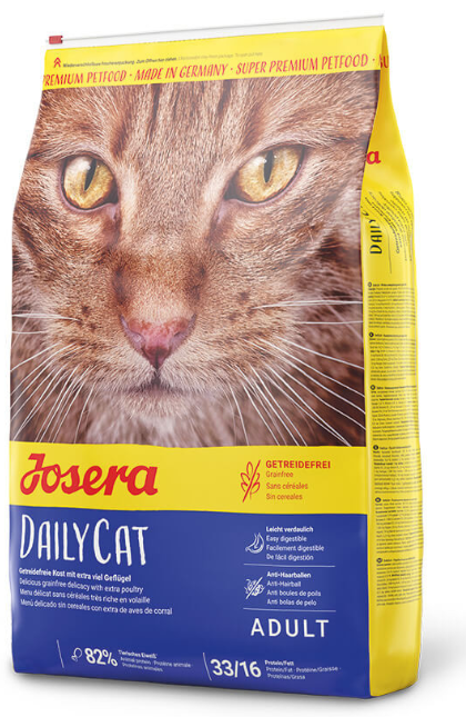 

Josera DailyCat 10кг беззерновой корм для кошек