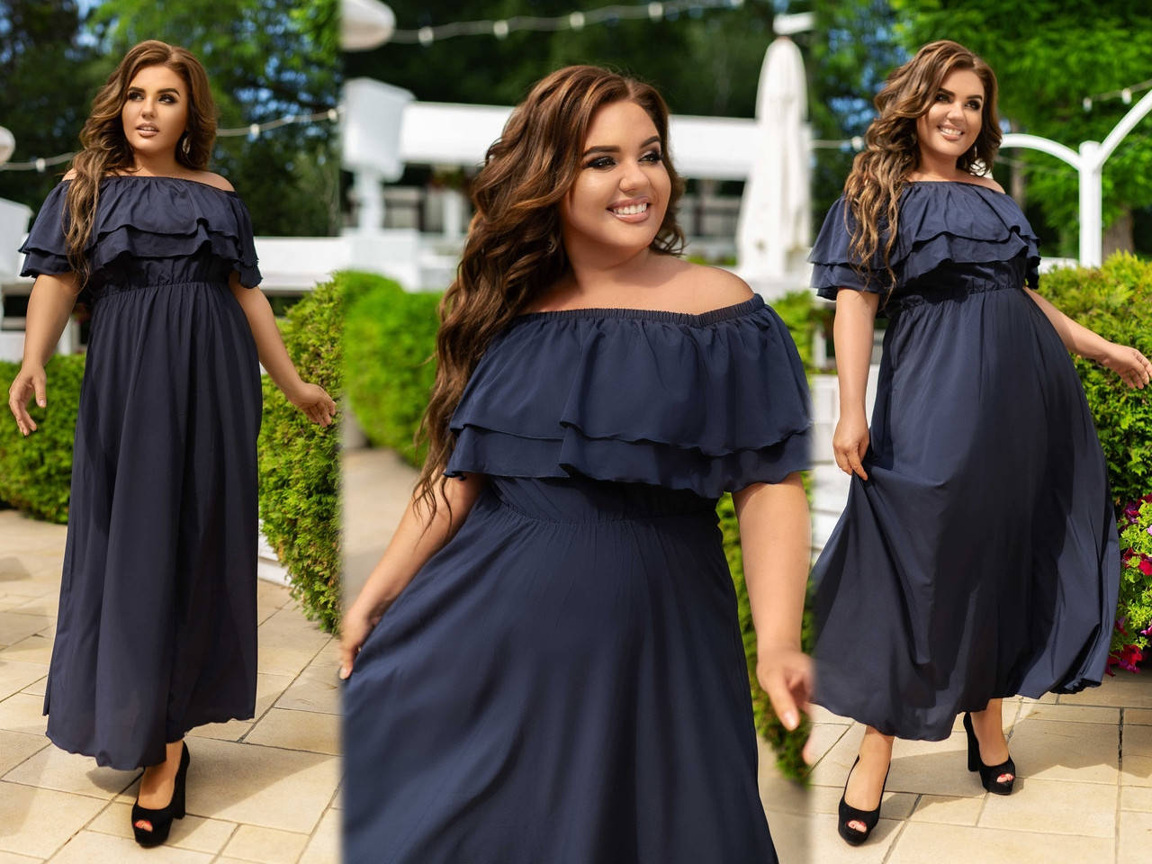 

Женское длинное платье современного дизайна