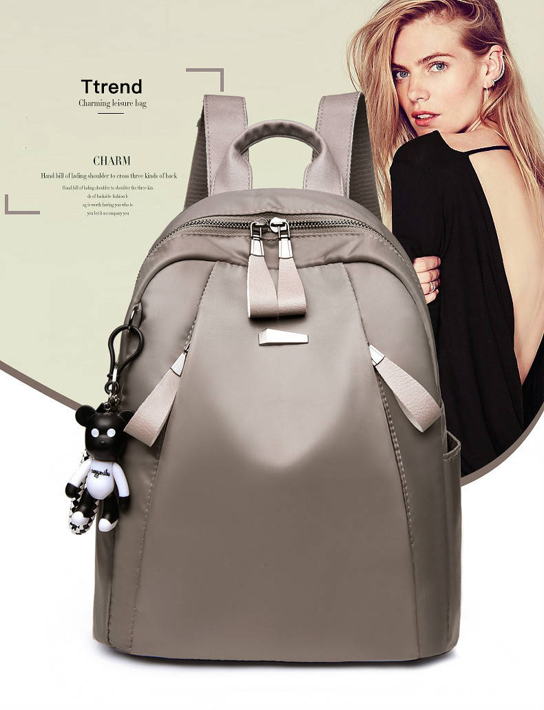 

Женская рюкзак сумка HiFlash серый