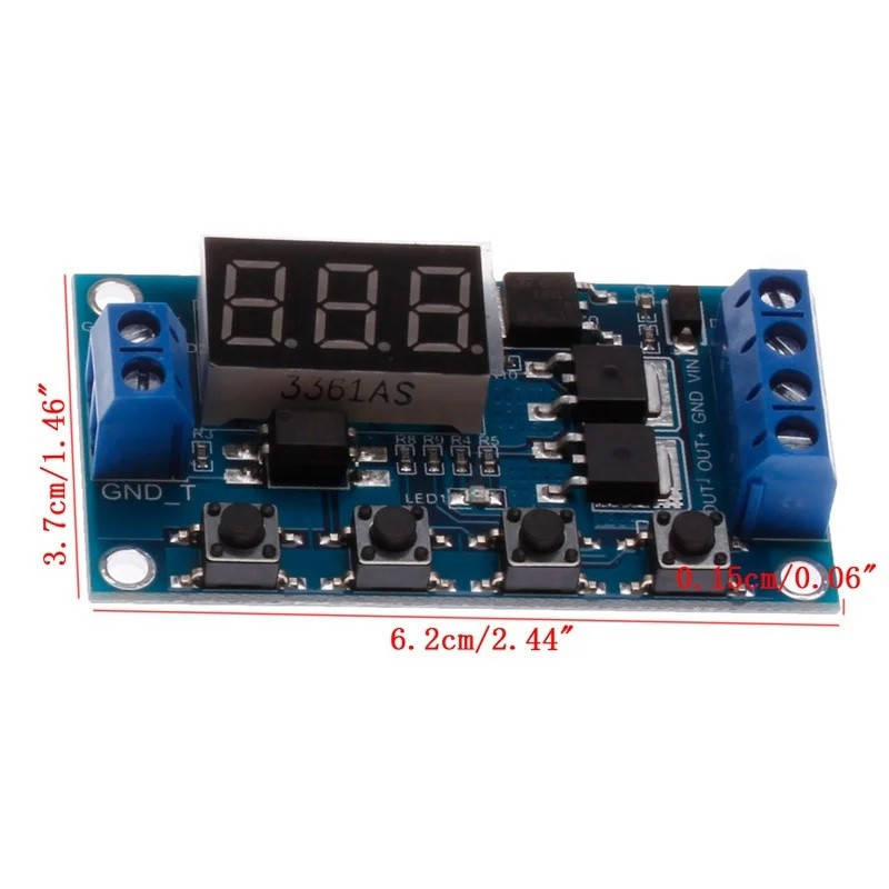 

Циклический таймер времени с транзисторами XY-J04