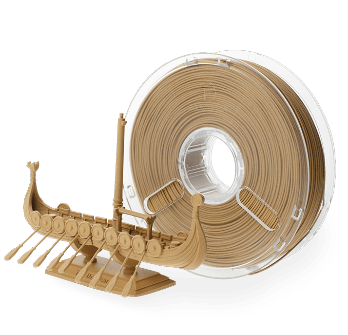 

Деревоподібний пластик в котушці Polywood Polymaker 1.75, 0,6 кг