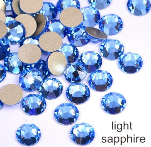 

Камни Swarovski SS3 (1,3мм) Lt.Saphire 100 шт, Голубой