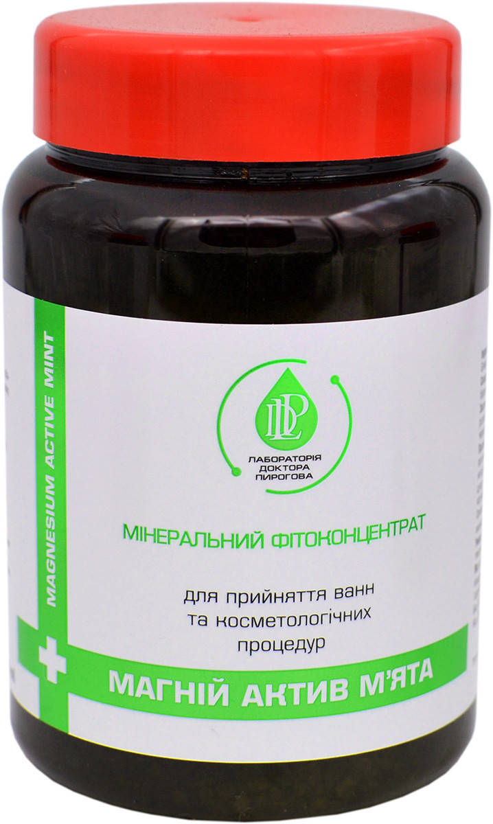 

МАГНІЙ АКТИВ М'ЯТА концентрат бішофіту кристалічний, 450 г