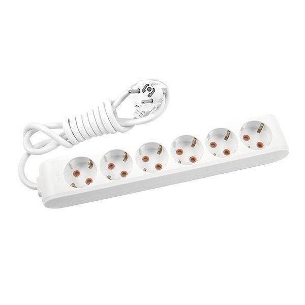 

Сетевой удлинитель переноска 6 розеток 5м с заземлением VIKO by Panasonic Multi-Let