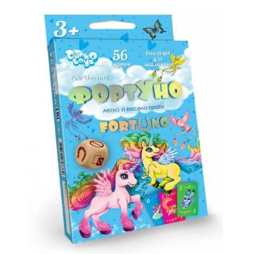 

Настольная карточная игра ФортУно Cute Unicorns, UF-04-01, для детей от 3 лет, Пакунок малюка