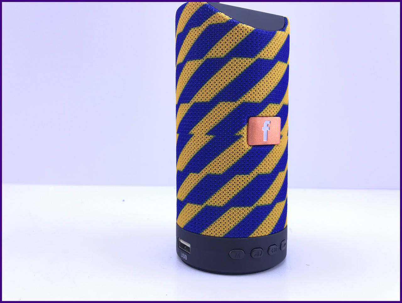 

Колонка мини радио Bluetooth KMS-E62 оранжево-синий