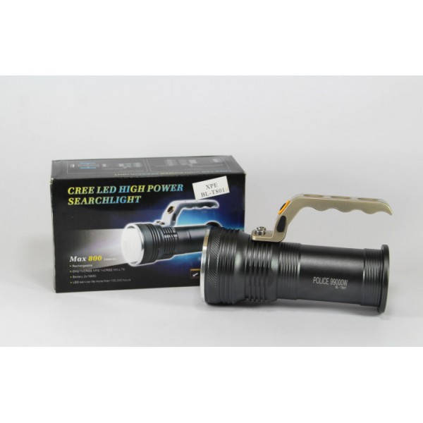 

Ручной фонарь BL T801+ ZOOM, Черный