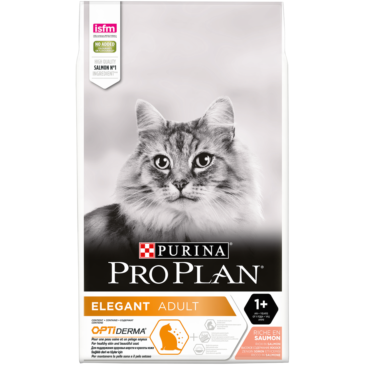 

Purina Pro Plan Elegant Adult Cat 10кг - корм для кошек с лососем