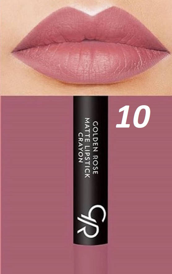

Матовая помада-карандаш для губ Golden Rose Matte Lipstick Crayon 10