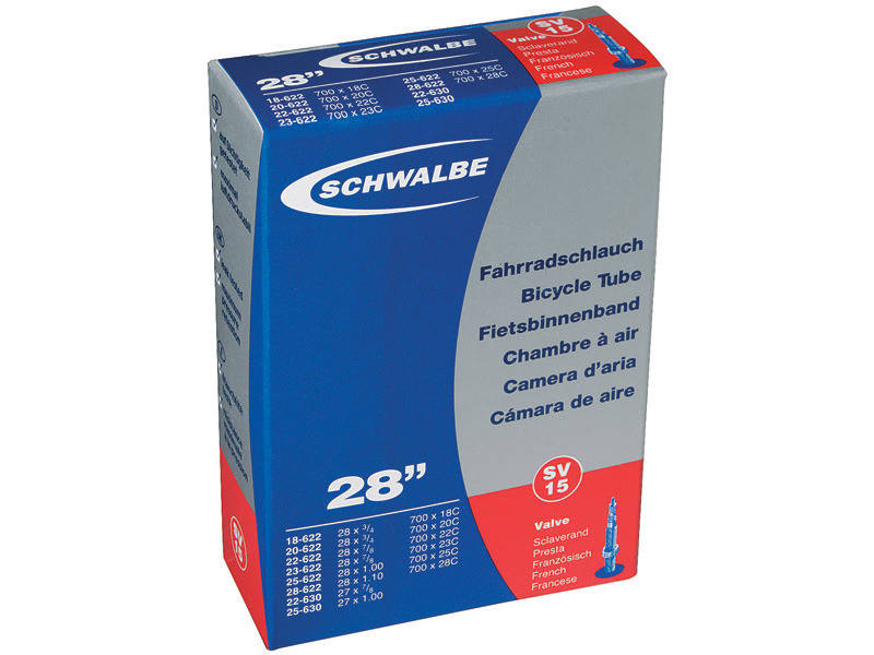 

Камера Schwalbe SV15 28˝ (700x18/28C-622/630) ніпель FV 40мм
