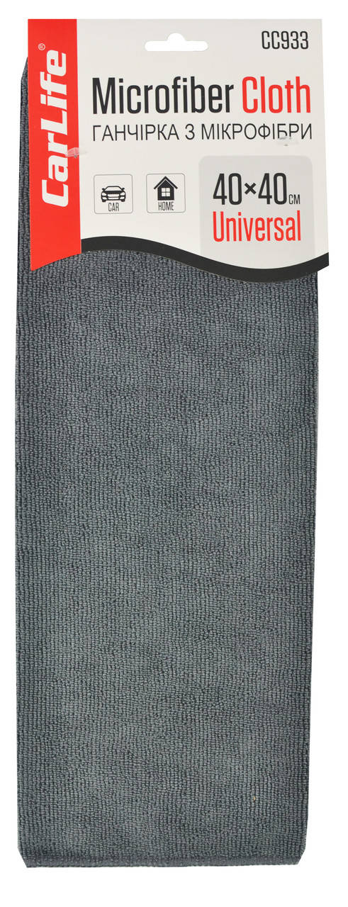 

Ганчірка з мікрофібри 40*40 см сіра